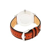 Fossil Men's Minimalist Quartz Stainless Steel and Brown Leather Three-Hand Watch for Men, Color: Silver, Luggage — image 4