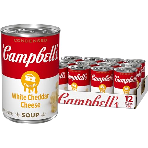 Campbell's Condensed White Cheddar Cheese Soup, 10.5 oz Can (12 Pack)