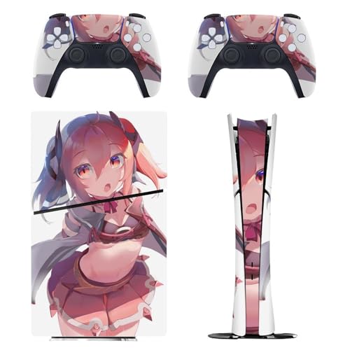 PS5 Slim �p �X�L���V�[�� �G���L�����N�^�[�� ���i��̍ŋ����� �Í����C���X �{�̂ƃQ�[���R���g���[���[��p�X�e�b�J�[ �y�����݌v �f�W�^���E�G�f�B�V������p�z ���^�X�L�� �{�̕ی� �X���� ���B�� �w��/��/����/�ق���h�~ ��G��/�U�M�ǂ� 