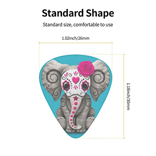 Pack de 12 médiators Day Of The Dead Sugar Skull Elephant médiators pour guitare électrique guitare acoustique diverses… - Les Beatles, Paul McCartney, John Lennon, RIngo Starr, George Harrison Pack de 12 médiators Day Of The Dead Sugar Skull Elephant médiators pour guitare électrique guitare acoustique diverses… – Image 4