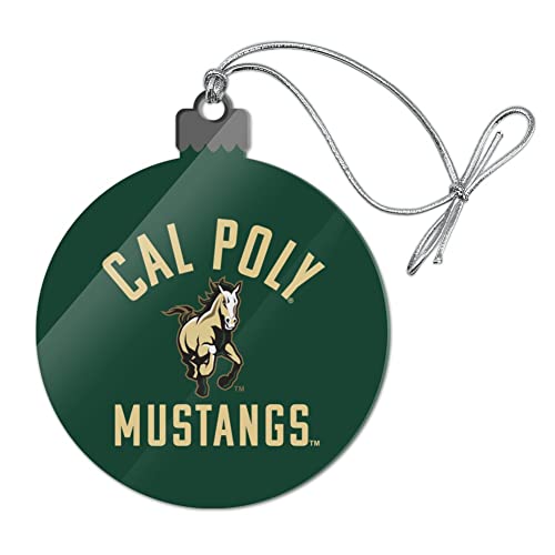 GRAPHICS & MORE Cal Poly Mustangs Logo Acrylic Christmas Tree Holiday Ornament