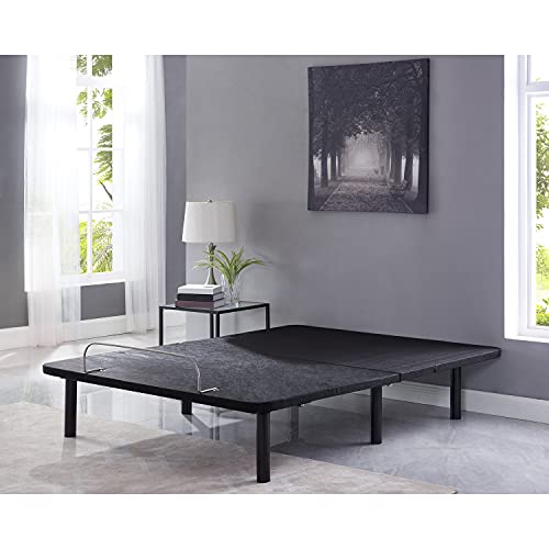 Naomi Home Serenity 15" Height Adjustable Bed Frame Twin Xl, Head & Foot Incline, Wireless Remote Control, Compact, Foldable, Anti-Snore, Zero Gravity, Easy Assembly, Adjustable Bed Base Black #TOP7