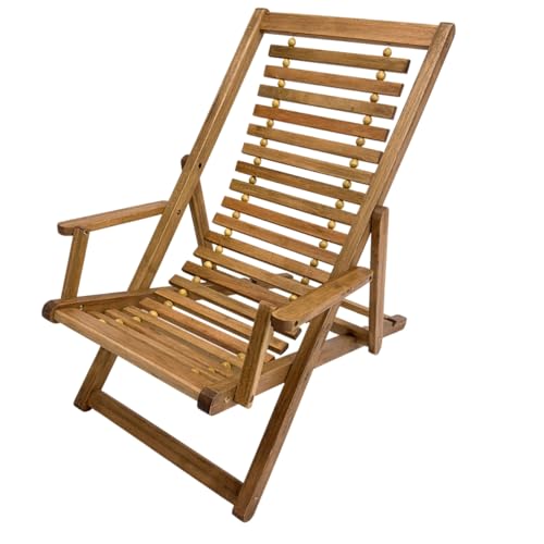 Espreguiçadeira de Madeira e fios de Aço Maju Madeiral