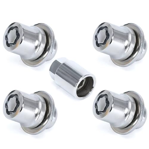 Tuercas rueda antirrobo M12x1.5 kit de 4 pernos con llave de seguridad de 33mm