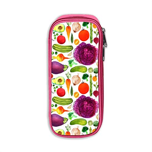 Preisvergleich Produktbild Vegatables Pencil Pen Case Beuteltasche Student Stationery Office Kosmetische Schminktasche Aufbewahrung Pink