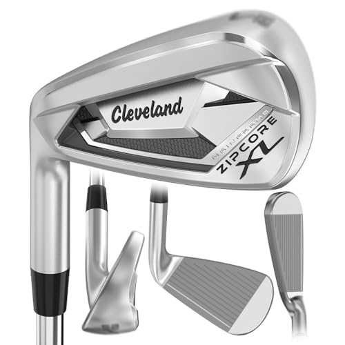 Cleveland Golf Zipcore XL Iron Set, Graphite, Stiff, 5-PW/GW, Left