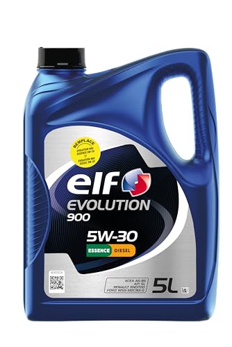 ELF EVOLUTION 900 5W-30, Huile moteur essence et Diesel, 5 litres