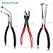 Electrical Disconnect Pliers, 3-Pack Automotive Tools, Fuel Line Clip Removal Tool, Ignition Coil Safety Wire Pliers, for Cars Trucks Clamp Repair