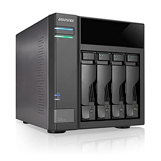 Storage NAS Asustor AS6004U (Unidade de Expansão USB3.1/Plug & Play/4 Baias/Até 64TB HDD/SSD) - *Sem HD* - AS6004U