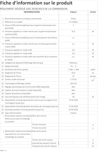 SHARP 32BC6E Smart TV 81 cm (32 Zoll) HD Ready LED Fernseher (Harman Kardon, HDMI, HD Tuner) SHARP 32BC6E Smart TV 81 cm (32 Zoll) HD Ready LED Fernseher (Harman Kardon, HDMI, HD Tuner)