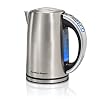 Hamilton Beach 17 Liter Temperature Control Electric Kettle Water Boiler Heater Fast 1500 Watts BPA Free Cordless Auto Shutoff and Boil Dry Protection Stainless Steel 41020R