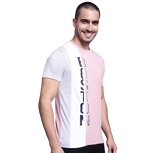Image of Cantabil Men Cotton Blend Round Neck Half Sleeve Printed T-Shirt (P MTSH00301)