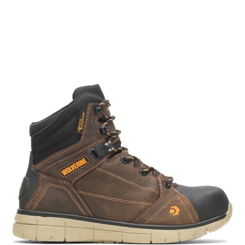 Wolverine Unisex-Adult Rigger WPF Composite-Toe Mid Wedge Construction Boot