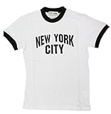 New York City Kids John Lennon Ringer NYC Boys Beatles T-shirt White