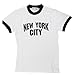 New York City Kids John Lennon Ringer NYC Boys Beatles T-shirt White