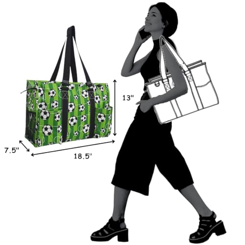 Image of NGIL Sport Themed Prints Large Travel Caddy Organizer Tote Bag