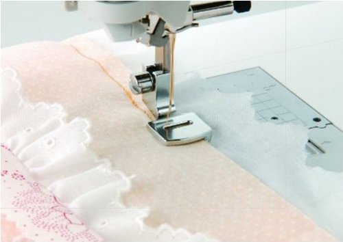 Pie de máquina de coser para gather y shirring miniatura 3