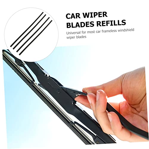 TOGEVAL 4Pcs Tira De Limpador De Carro Lâminas De Limpador De Pára-Brisas Tira De Limpador De Automó