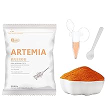 60G Brine Shrimp Shelling Eggfood Aquarium Hatching Tropic Fish Food for Feeding Baby Fishes Artemia Shelling Eggs