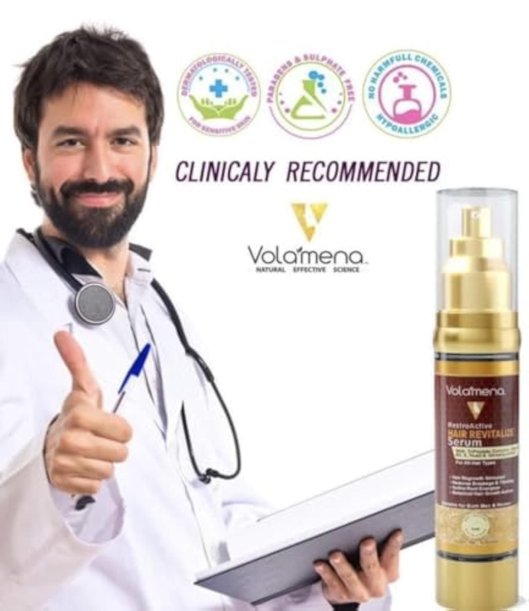Hair Revitalize Serum Peptide & Biotin For Hair Fall Control, 50ml