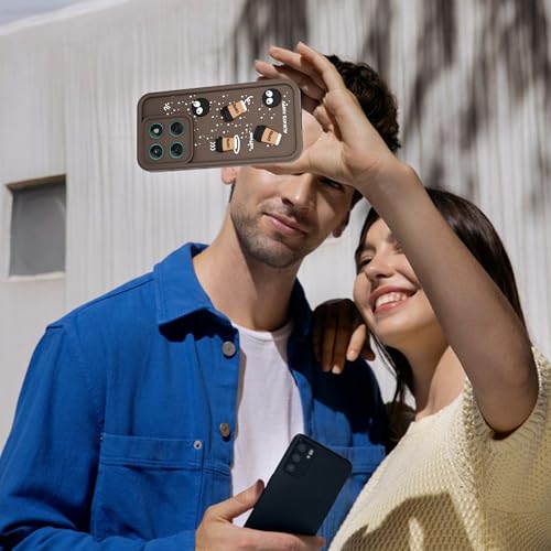 Image of A rtistque Back Cover Case for Motorola Moto Edge 60 Fusion | Edge 60 5G | Cute Fun Cartoon 3D | Silicone Case | Camera Protection | Shock Proof Cover | Motorola Edge 60 Fusion Back Cover - Brown