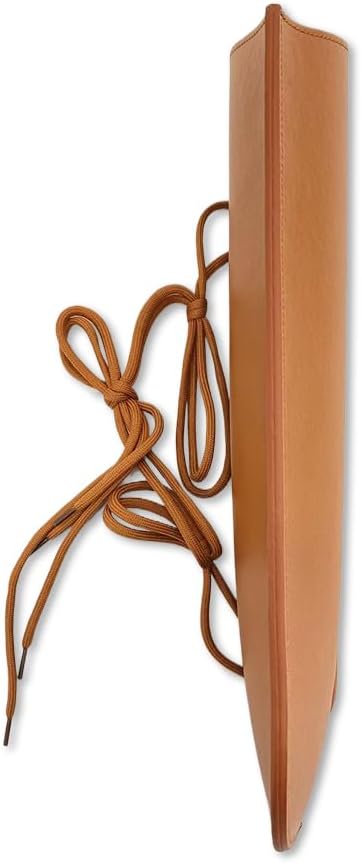Leather Upright Bass Bow Quiver Storage for French/German Bass Bow bag with Straps,Lightweight,Easy to Install (brown)