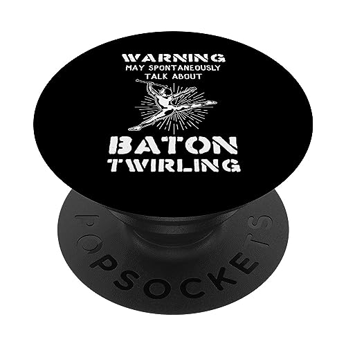 Baton Twirling Dance Lecciones para principiantes Concurso Twirler PopSockets PopGrip Intercambiable