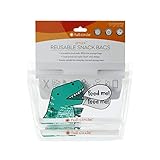 Full Circle ZipTuck, Reusable Snack Bag Set, Dinosaur