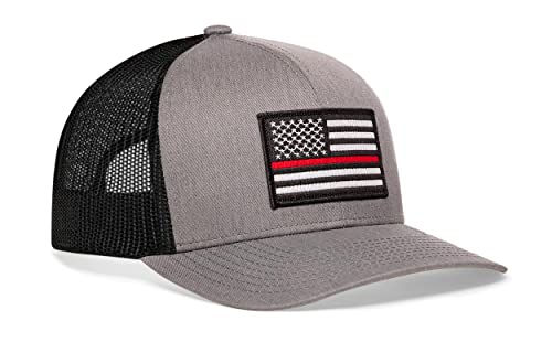 Image of HAKA American Flag Trucker Hat - USA Flag Mesh Snapback Cap for Men, Women & Golf, Patriotic Baseball Dad Hat