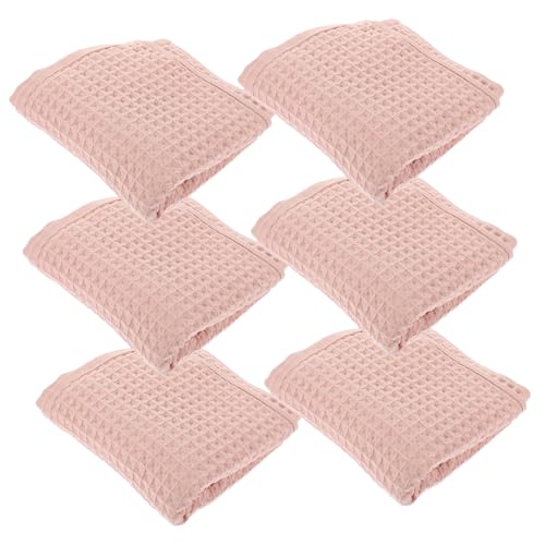 Toallas de cocina de algodón absorbentes SHOWERORO con textura waffle de 6 piezas 2