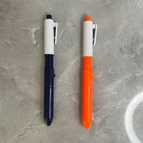 Tktouci 2pieces Prank Squirt Pen | Prank Retractable Pen | Water Prank Toy | School Supplies Water Fighting Game | Ballpoint Pens For Boys Girls | Press To Spray | Random Color