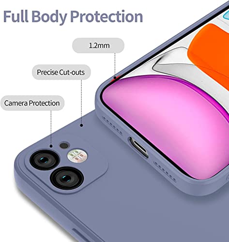 Image of VONZEE Back Cover for iPhone 11 (Silicone|Lavender Grey)