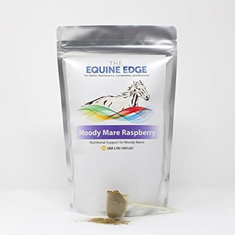 T.H.E. Equine Edge Moody Mare Raspberry - Pure Organic Raspberry Leaf for Calming, 30 Servings Cover