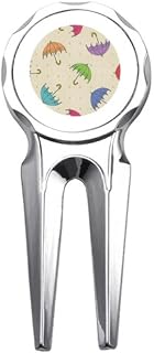 Umbrella Cloud Rain Drip Sun Golf Divot Tool Golf Ball Marker Repair Tool