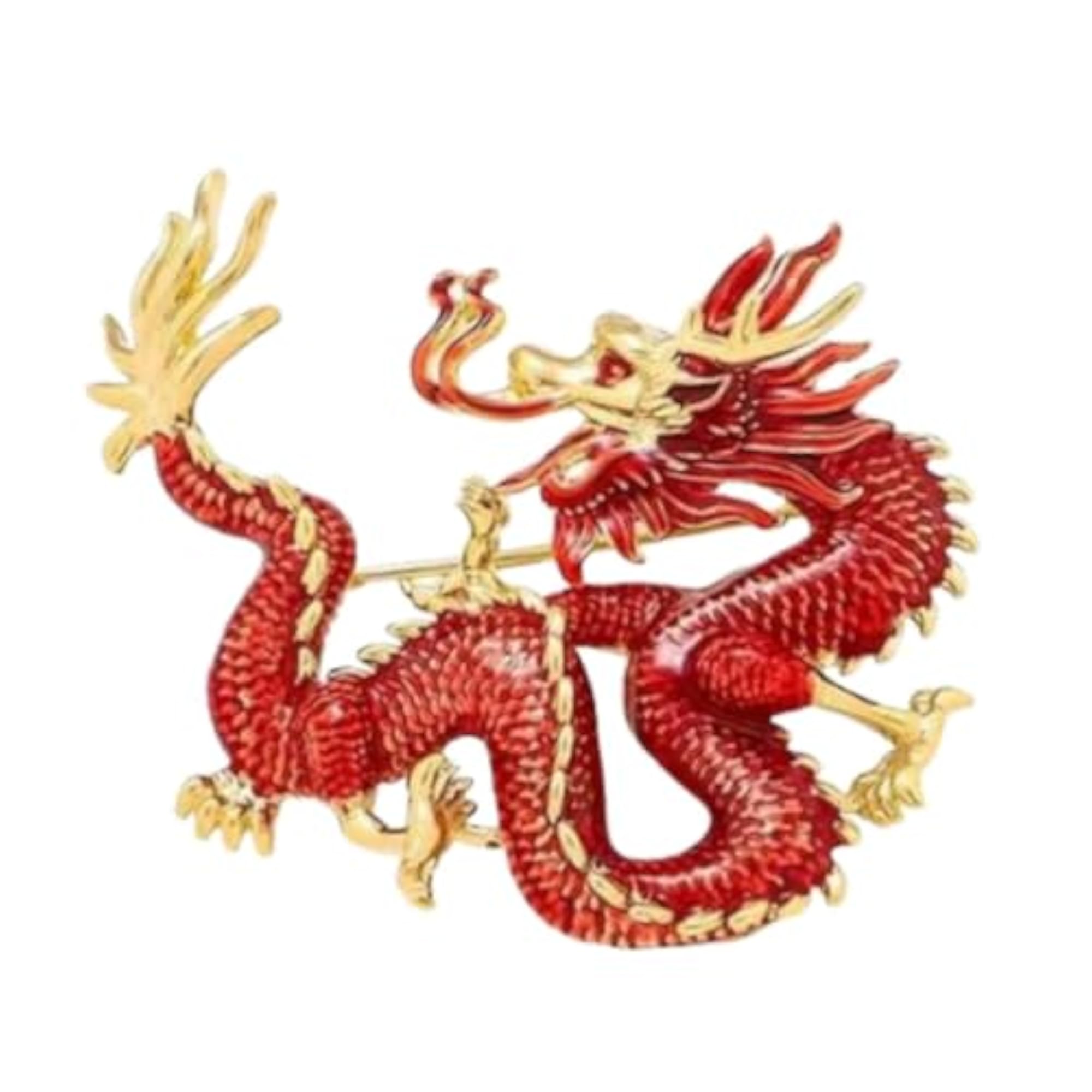 Dragon Brooch Pin Anniversary Shawl Accessory