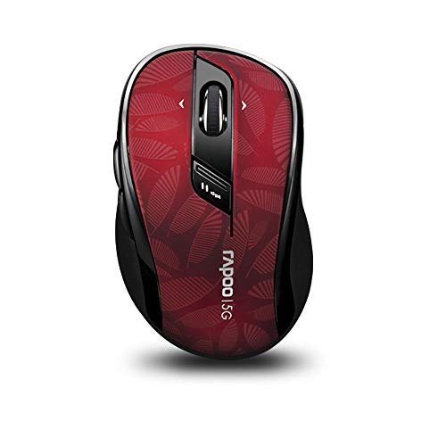 RAPOO 6-Button 5.8GHz Wireless Mouse with Side Buttons, 4D Scroll Wheel, Programmable Buttons