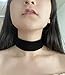 California Modern Fashions Thick Black Velvet Ribbon Gothic Choker Necklace