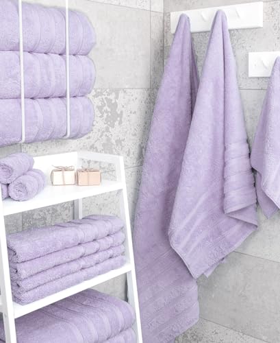 image for American Soft Linen Luxury 4 Piece Bath Towel Set, 600 GSM 100% Cotton