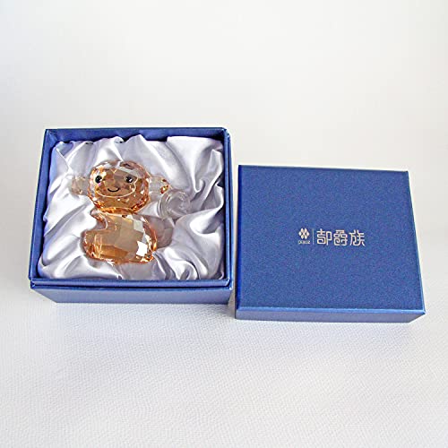 Singe joyeux en cristal DOJOZ : figurines de Noël et cadeaux d'anniversaire blancs - 5
