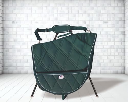 Majestic Ally- Bolsa de transporte de sela inglesa refletiva de nylon 1000D (verde caçador)