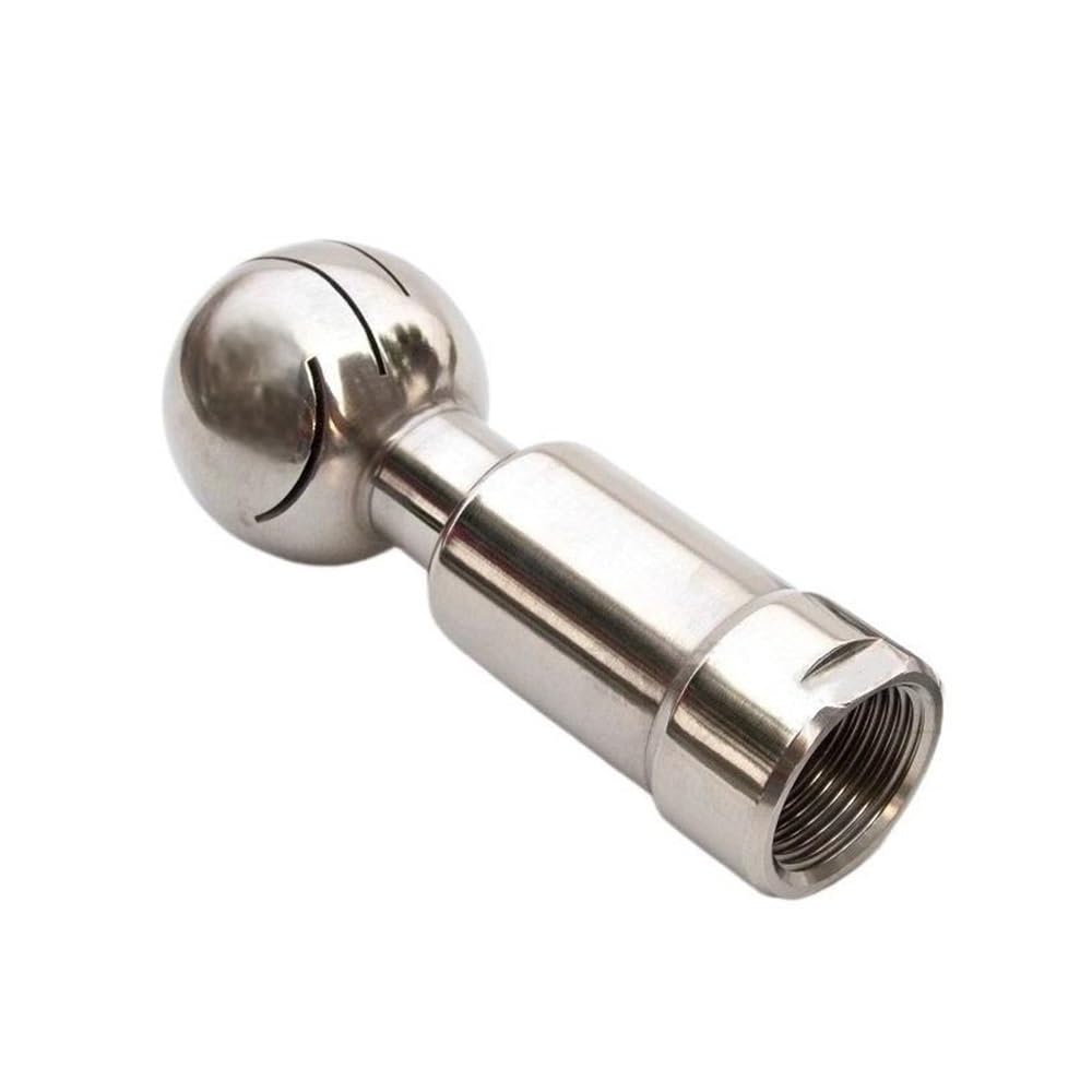 Stainless Rotary Cleaning BSP SS304 Stainless Steel Rotary Spray Ball, 1/2inch Female Thread 360 Degree Coverage Tank Cleaning 1pc