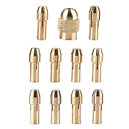 Rotate Tool Collet Electric Drill Collet for Mini Electric Grinder 0.5-3.2mm Rotate Tool Collet Set 11pcs Collets