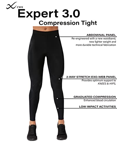 CW-X Women's Expert 3.0 Joint Support Compression Tight, Leggings for Low Impact Activity and Travel4