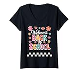 Photo Gallery donna groovy bentornato a scuola retrò insegnante maglietta con collo a v Photo Gallery donna groovy bentornato a scuola retrò insegnante maglietta con collo a v