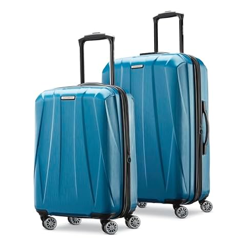 Samsonite Centric 2 Hardside Expandable Luggage with Spinner Wheels, Caribbean Blue, 2-Piece Set (20/24) Cover