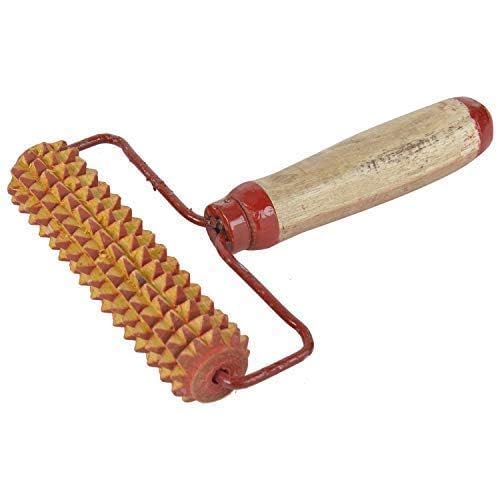 Image of Aupressure Energy Handle Wooden Roller Set of 1