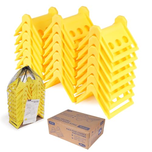 UPTOP 20 Pack ratchet strap corner protectors, 4” wide edge protectors, flat bode protectors, cargo load corner edge protector
