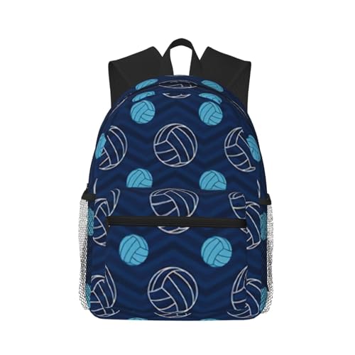 Sac à dos voyage volleyball bleu pour les sorties en ville et les séances de sport