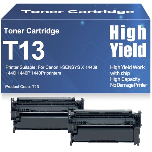 Toner compatible 1440i T13 Noir pour imprimante Canon I-SENSYS X 1440P 1440if laser haute capacité