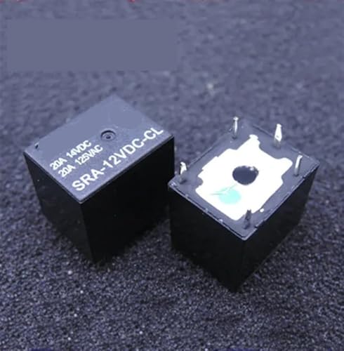 Relés de potencia SRA-24VDC-CL con capacidad de 20A y diseño compacto T74 sellado de 5 pines 4